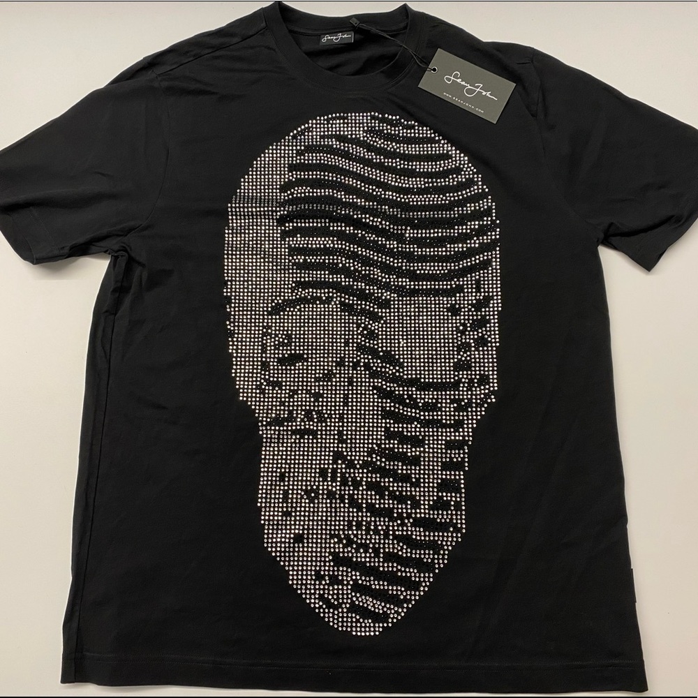 SEAN JOHN bedazzled skull t-shirt